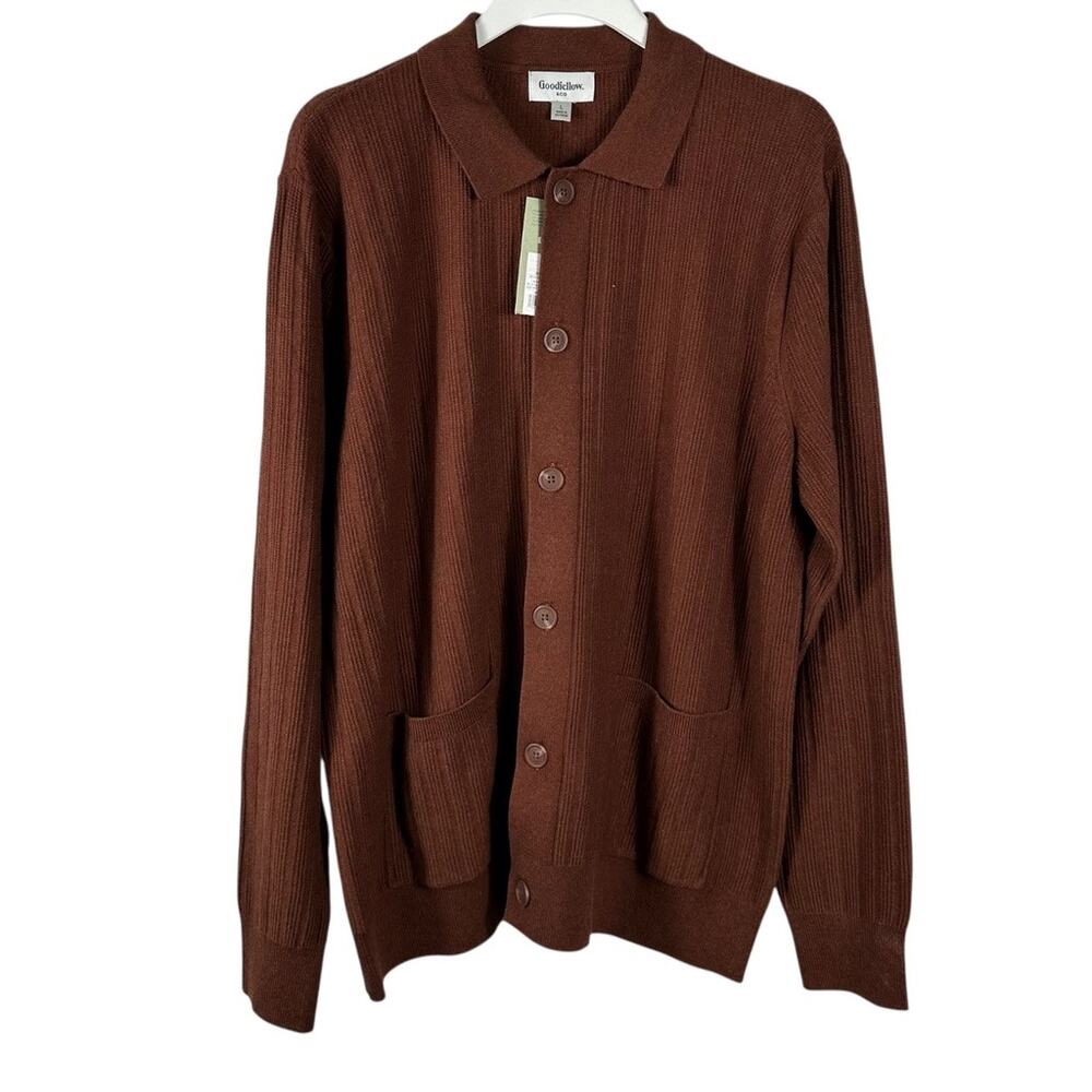 Goodfellow & Co. Brown Sweater Cardigan Size Large